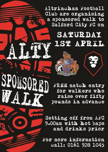 Sponsored Walk — Altrincham FC-CSH