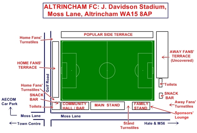 Altrincham Moss Lane Stadium Framed High Quality Football 